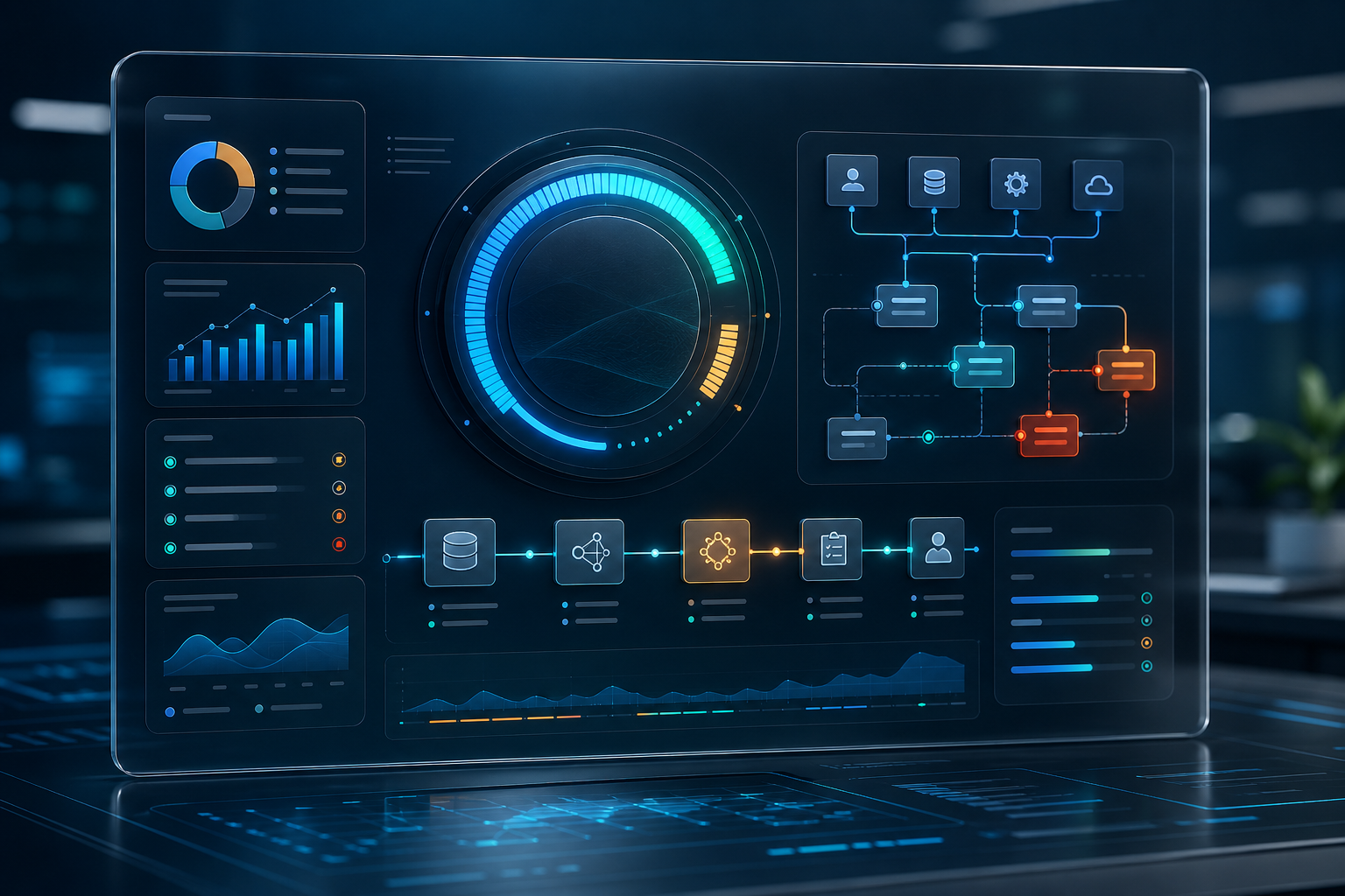 AI Efficiency Score dashboard with audit workflow signals